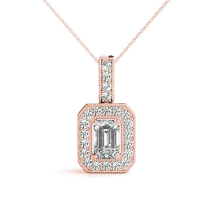 Tansy Natural Diamond Rose Gold 4 Prong 