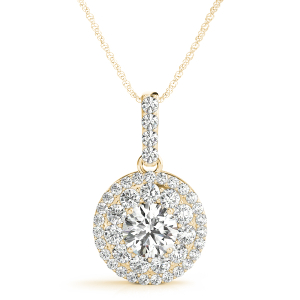 Taline Natural Diamond Yellow Gold 4 Prong 