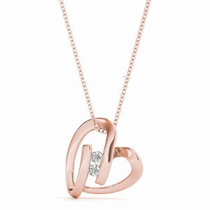 Natural Diamond Rose Gold Channel Set 