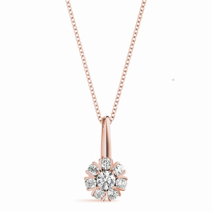 Tarin Natural Diamond Rose Gold 4 Prong 