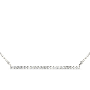 Gabriella Natural Round cut Bar Set  Diamond Necklace