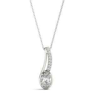 Designer Pendant 0.10 - 3.00 Carat Natural Diamond Oval cut 