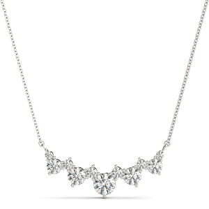 Philothma Lab-Created Round cut Prong Set Diamond Necklace