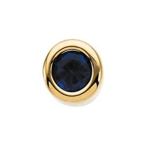 Premleen Blue Sapphire Rose Gold Bezel Set 