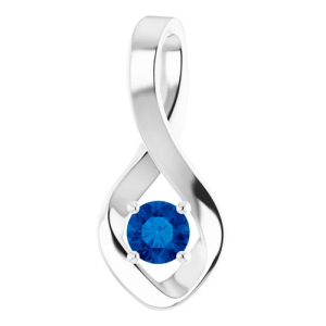 Presencia Blue Sapphire Platinum 4 Prong 