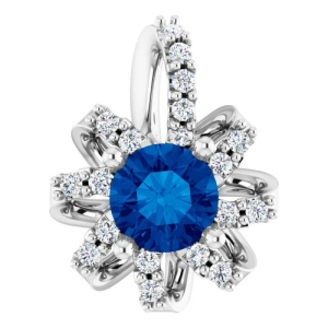 Preyasi Blue Sapphire 4 Prong 