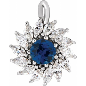 Priscille Blue Sapphire Prong Set 