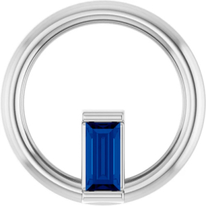 Priskilla Blue Sapphire Bezel Set 