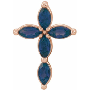 Pujita Blue Sapphire Rose Gold Prong Set 