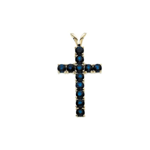 Puloma Blue Sapphire Yellow Gold 4 Prong 