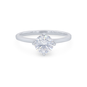 Caila Lab-Created Round cut 4 Prong  Solitaire Diamond Ring