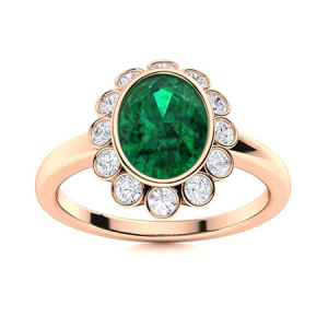 Braelynn Emerald Rose Gold 