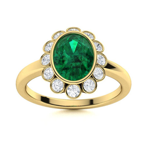 Braelynn Emerald Yellow Gold 