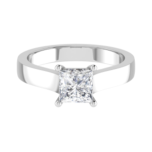 Bellina Lab-Created Diamond Rose Gold 4 Prong Classic Solitaire Engagement Ring