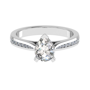  Cami Lab-Created Diamond Yellow Gold 3 Prong Side Stone Engagement Ring