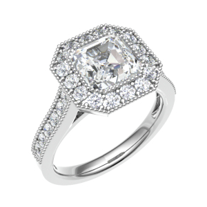 Emmalynn Lab-Created Yellow Gold 4 Prong Everyday Diamond Rings