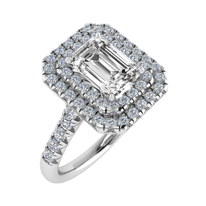 Layla Lab-Created 4 Prong Side Stone Diamond Rings