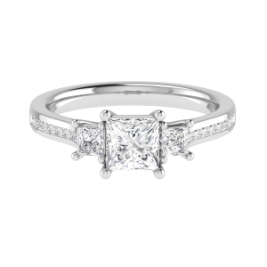 Dinorah Natural 4 Prong 3 Stone Diamond Ring