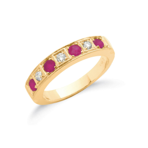 1.00 Carat Natural Ruby Round cut 