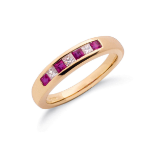 0.50 Carat Natural Ruby Princess cut 