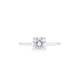 Calina 0.20 - 3.00 Carat Natural Round cut 4 Prong  Solitaire Diamond Rings