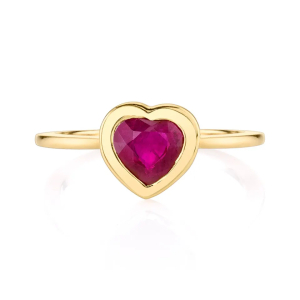 Adrey Natural Ruby Yellow Gold  Diamond Rings