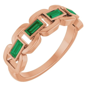 Zunaira Emerald Rose Gold 