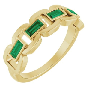 Zunaira Emerald Yellow Gold 