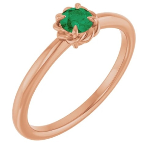 Brilynn Emerald Rose Gold 