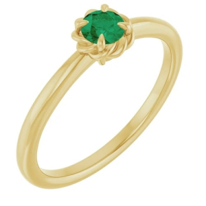 Brilynn Emerald Yellow Gold 