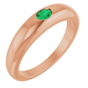 Zyah Emerald Rose Gold 