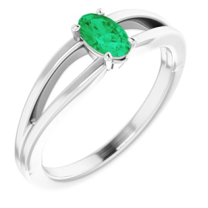 0.25 Carat Emerald Diamond Rings