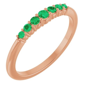 Zaara Emerald Rose Gold 