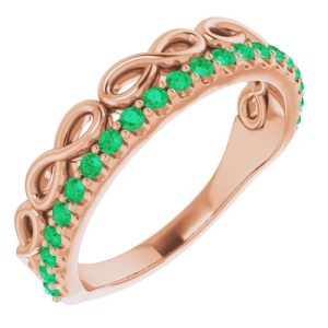 Zamirah Emerald Rose Gold 