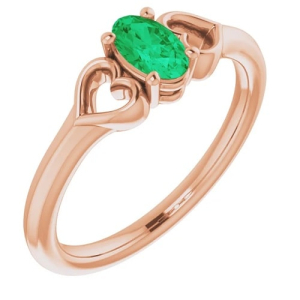 Zoee Emerald Rose Gold 