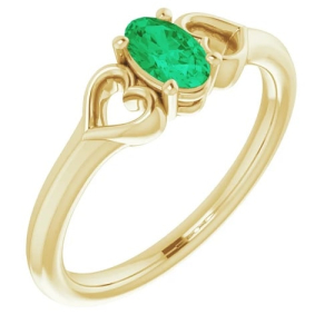 Zoee Emerald Yellow Gold 