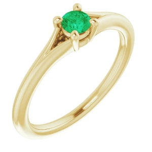 Emerald Yellow Gold 