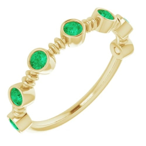 Zoriah Emerald Yellow Gold 