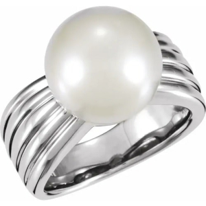 Pearl Gemstone Diamond Rings