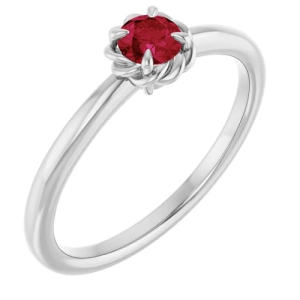 Natural Ruby Silver 