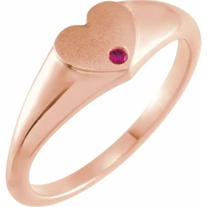 Natural Ruby Rose Gold  Diamond Rings