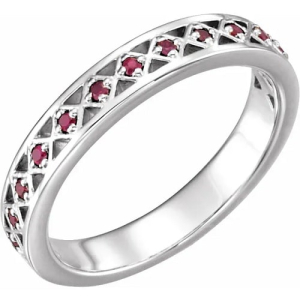 0.26 Carat Natural Ruby  Gemstone Diamond Rings