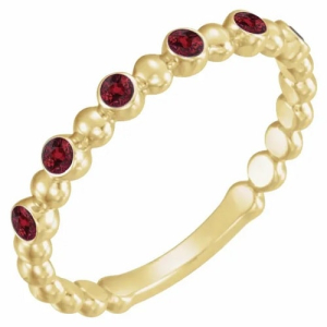 Natural Ruby Yellow Gold  Diamond Rings