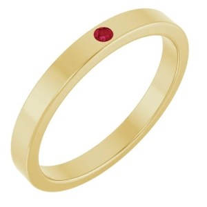 Natural Ruby Yellow Gold  Diamond Rings