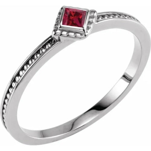 Londyn Natural Ruby  Diamond Rings