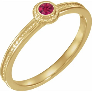 Natural Ruby Yellow Gold  Diamond Rings