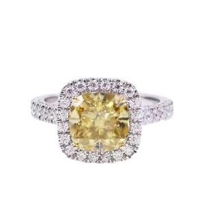 Jayla Rose Gold Yellow Diamond Engagement Ring