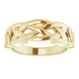  Arby Yellow Gold Plain Wedding Rings for Men