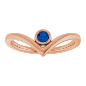 Amabel Blue Sapphire Rose Gold 