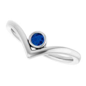 Amabel Blue Sapphire White Gold 